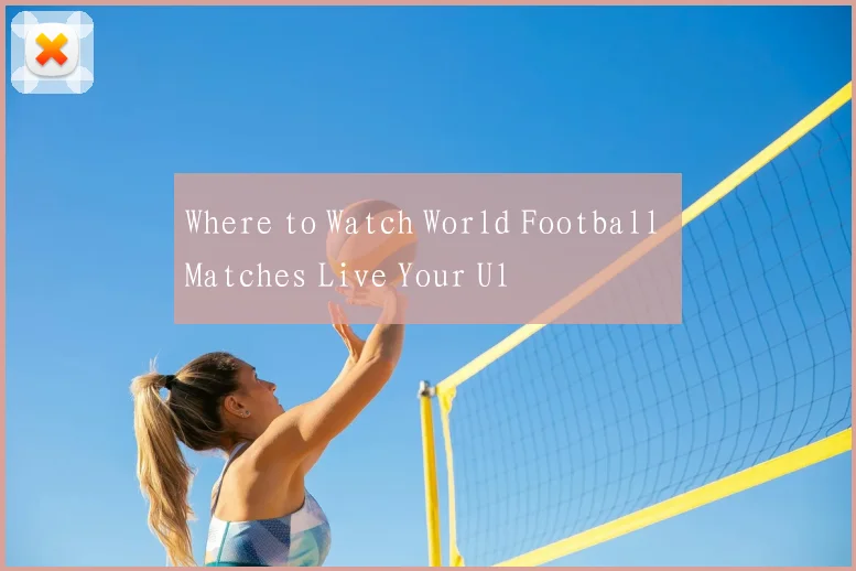 Where to Watch World Football Matches Live Your Ul
